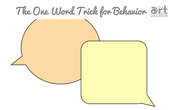 One-Word-to-Correct-Student-Behavior