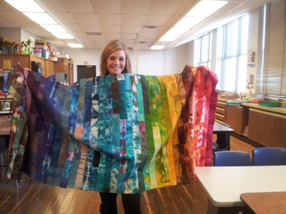 fabric dyeing quilt