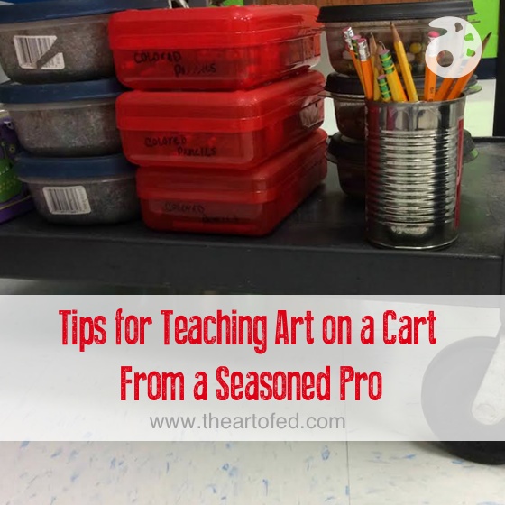 Tips for Teaching Art on a Cart