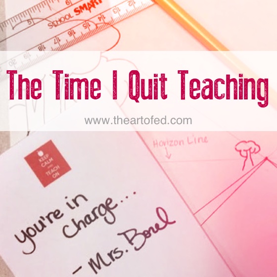 time quit teaching