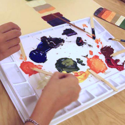 color mixing exercise
