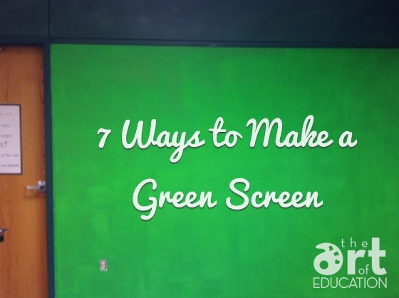 green screen title