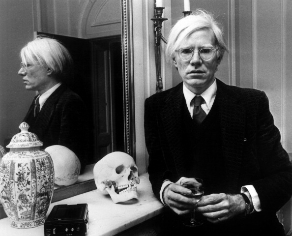 Andy Warhol with Skull