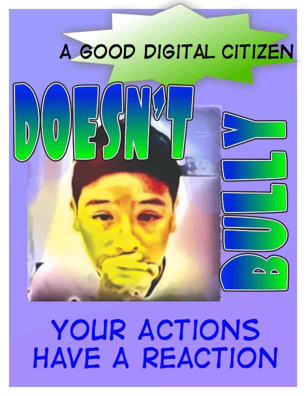student-made poster describing what it means to be a good digital citizen