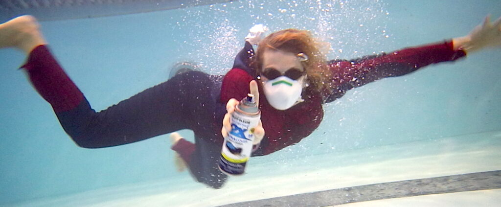 underwater photo shoot