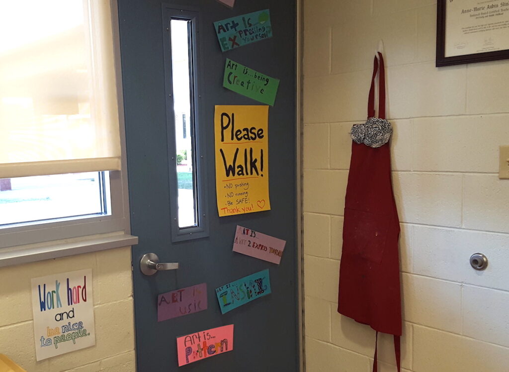 classroom door