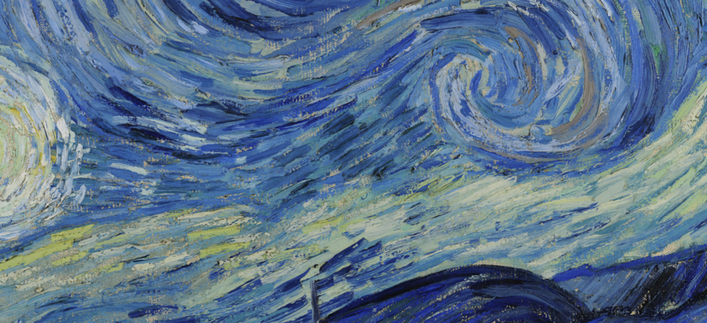 close up of Starry Night