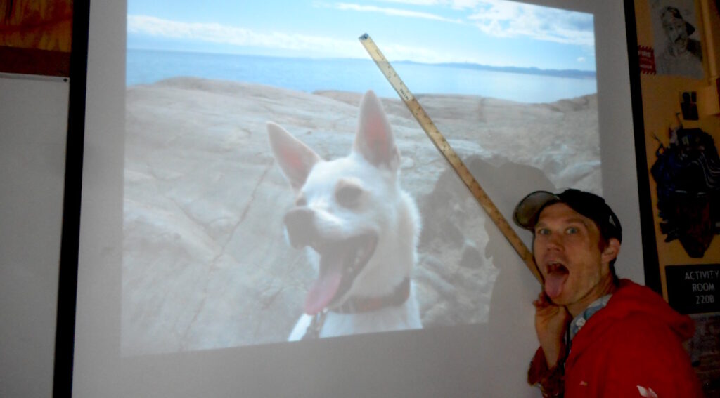 Matt with projector