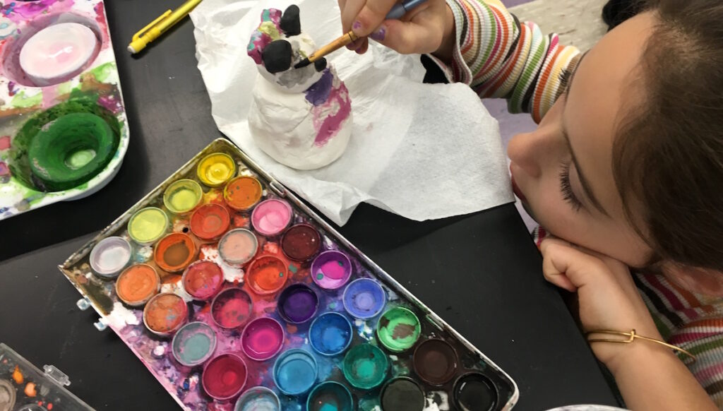 adding color to clay