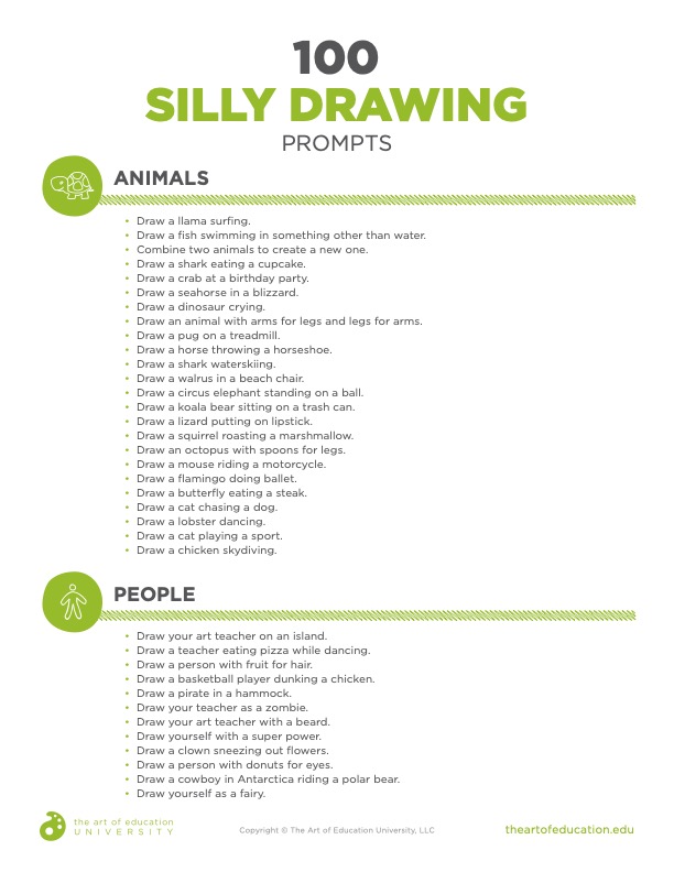 100 Crazy Cool Drawing Ideas for Kids