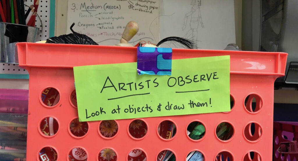 artists observe tub