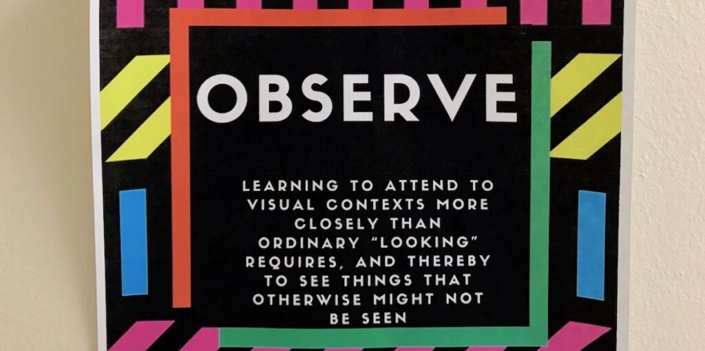 observe poster