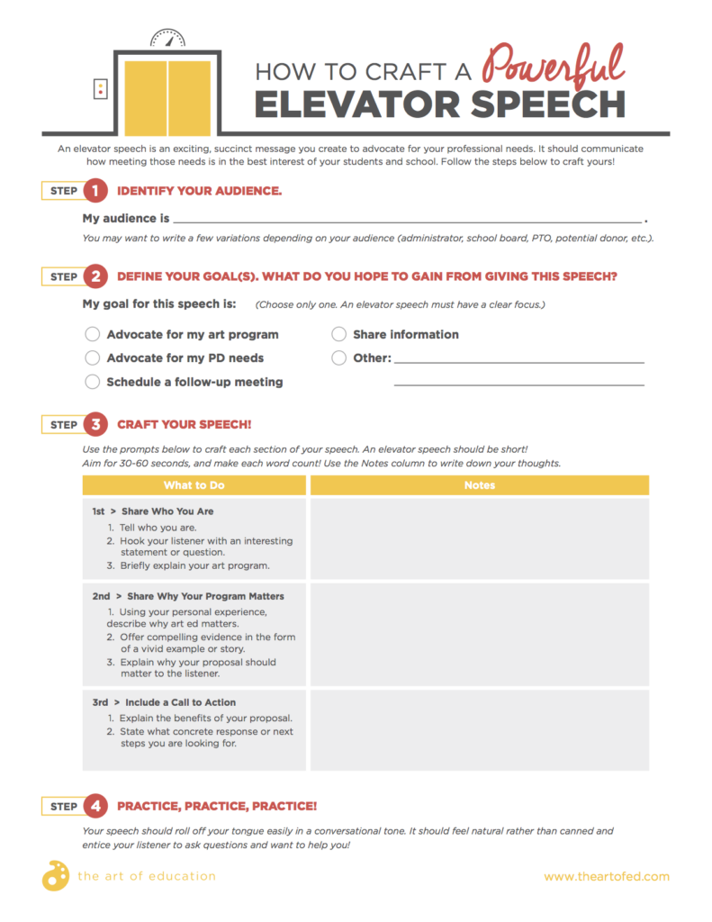 elevator speech download