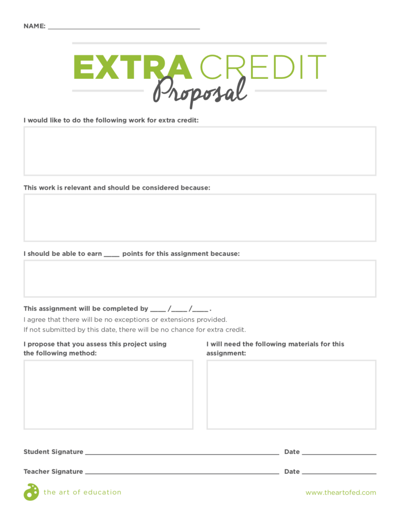 Extra Credit Proposal