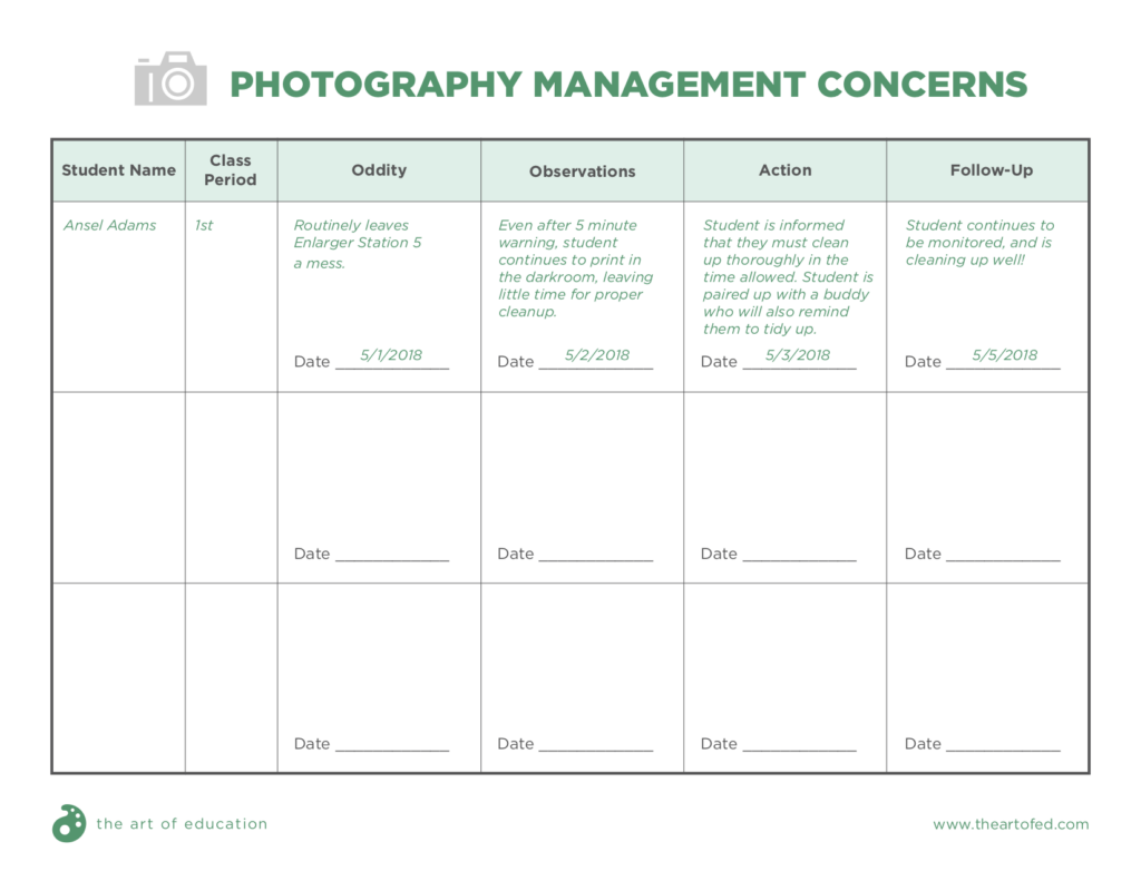 Photography Management Concerns