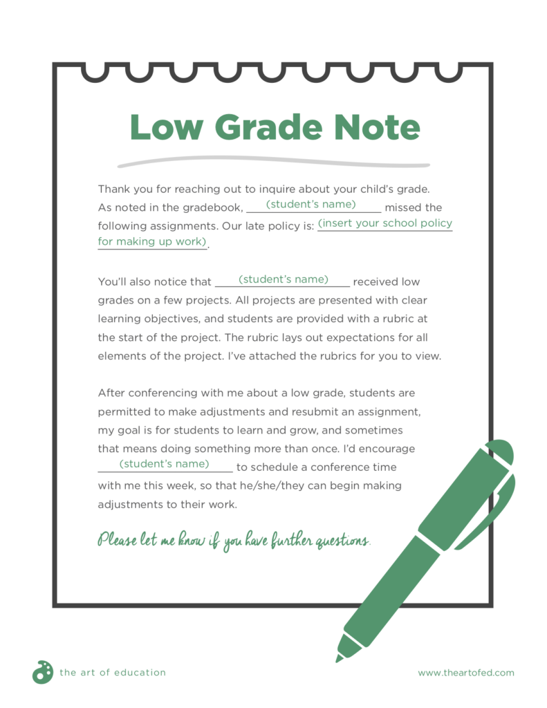 Low Grade Note
