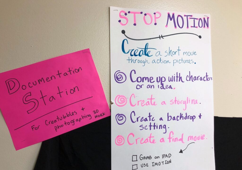 stop motion anchor chart