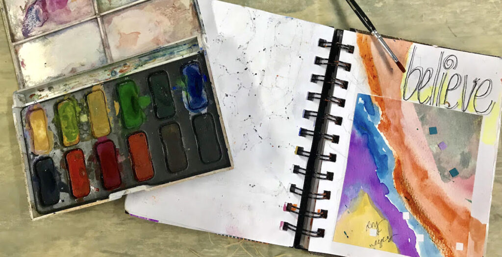 watercolors and visual journal