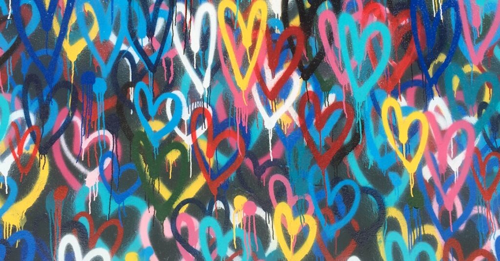 painted hearts