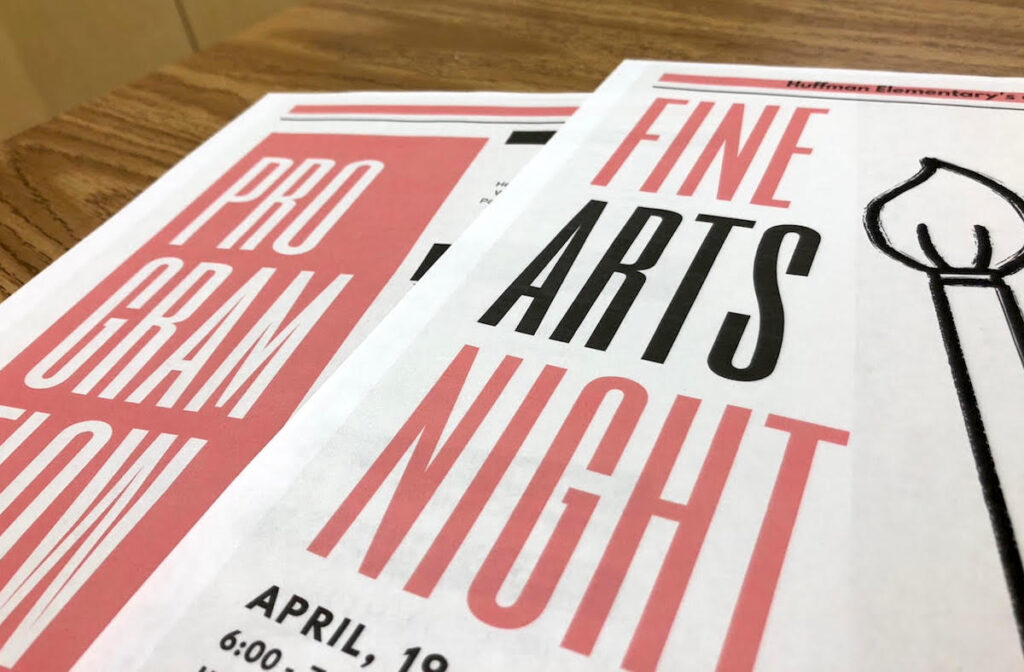 fine arts night poster