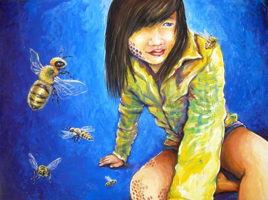 painting with insects