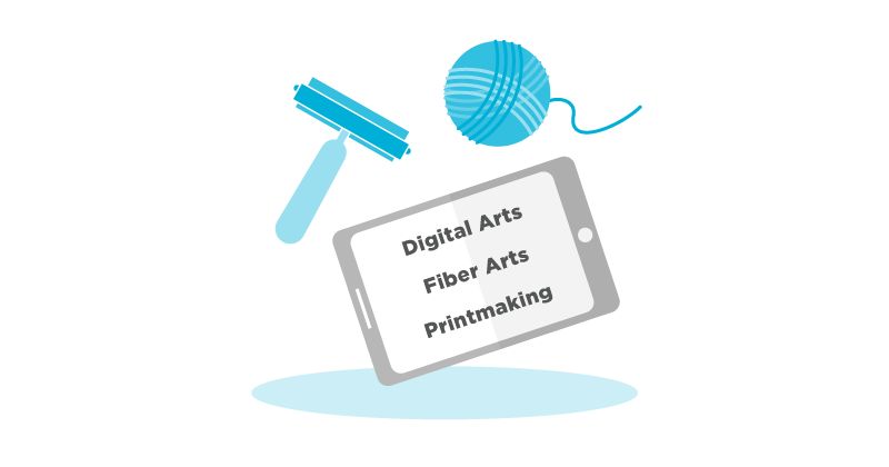 Fibers, Digital, Printmaking