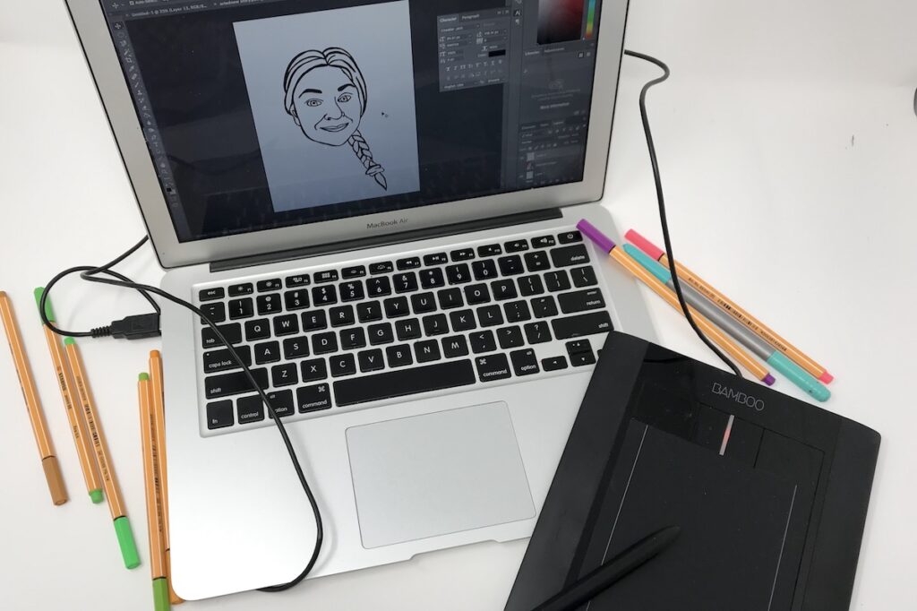draw art on computer