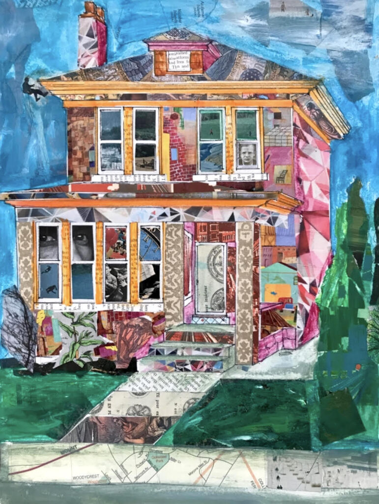 collaged house