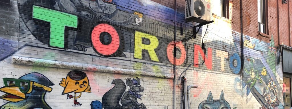 Street art on side of building in Toronto