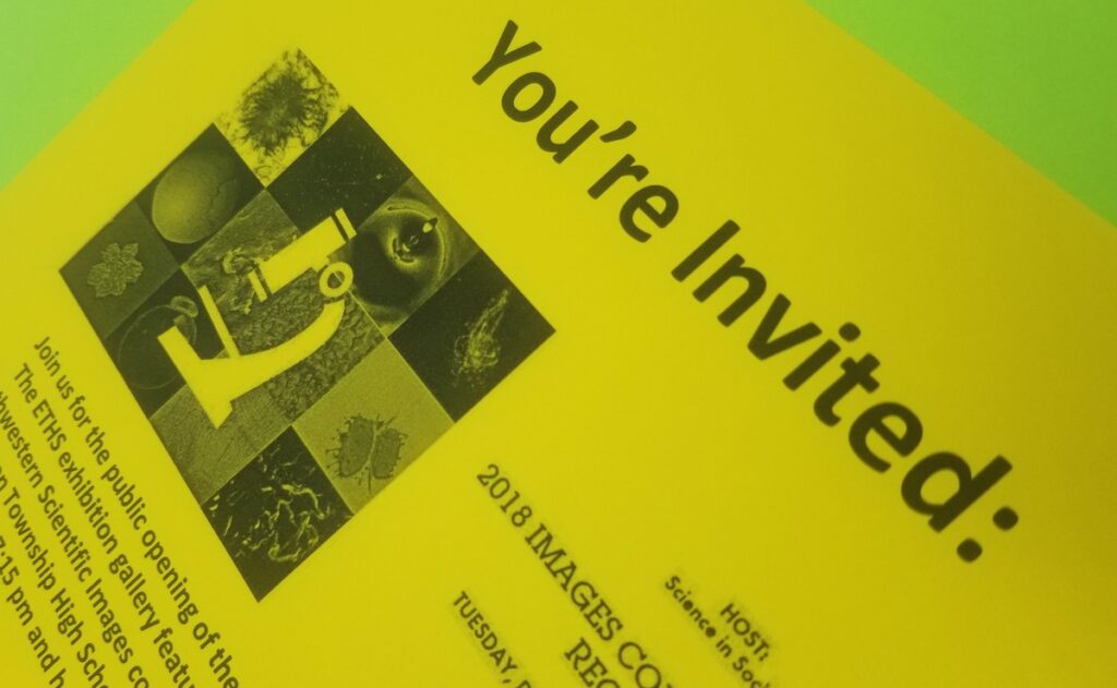image of event invitation for parents