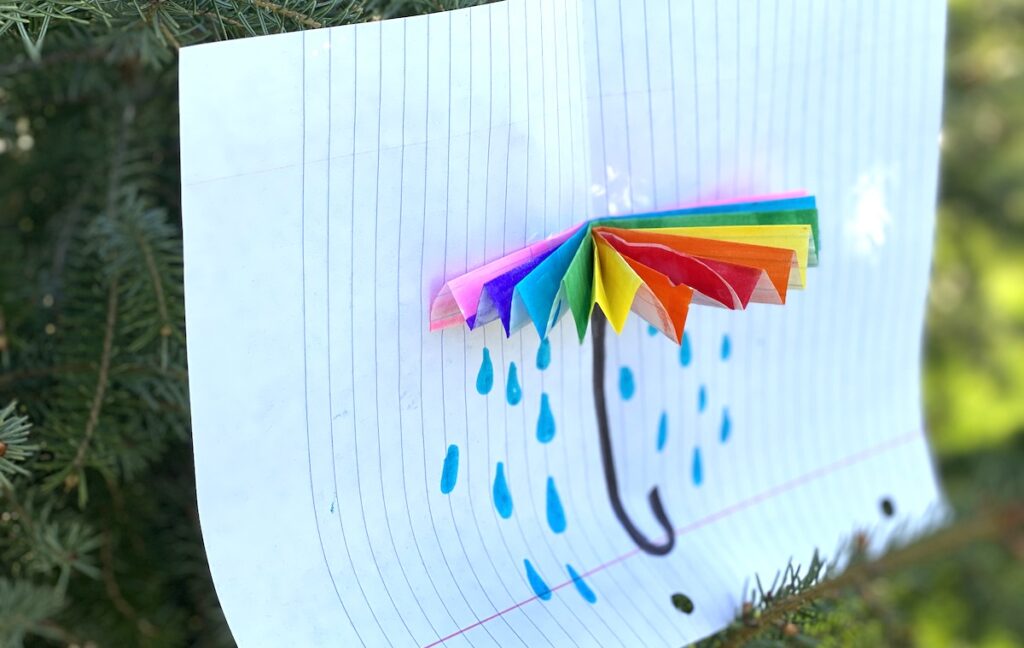 Umbrella pop-up artwork