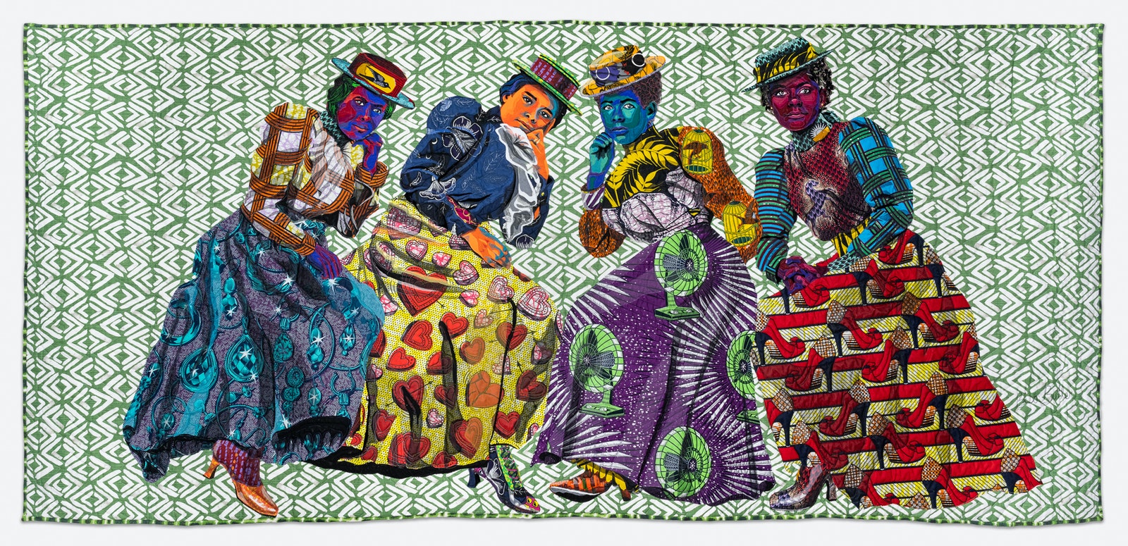 Quilted image by Bisa Butler