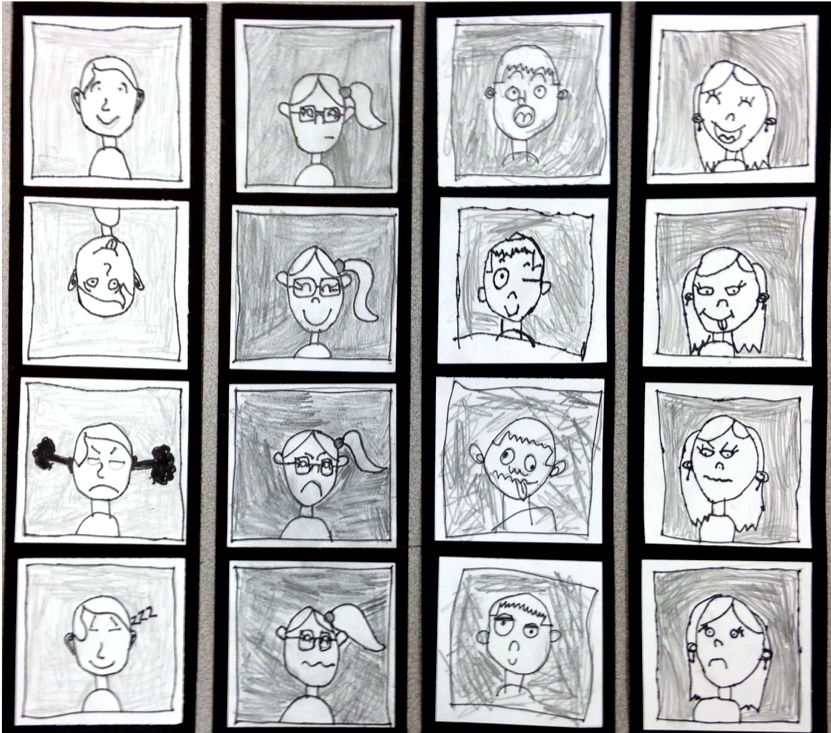 student example emotions comic strip
