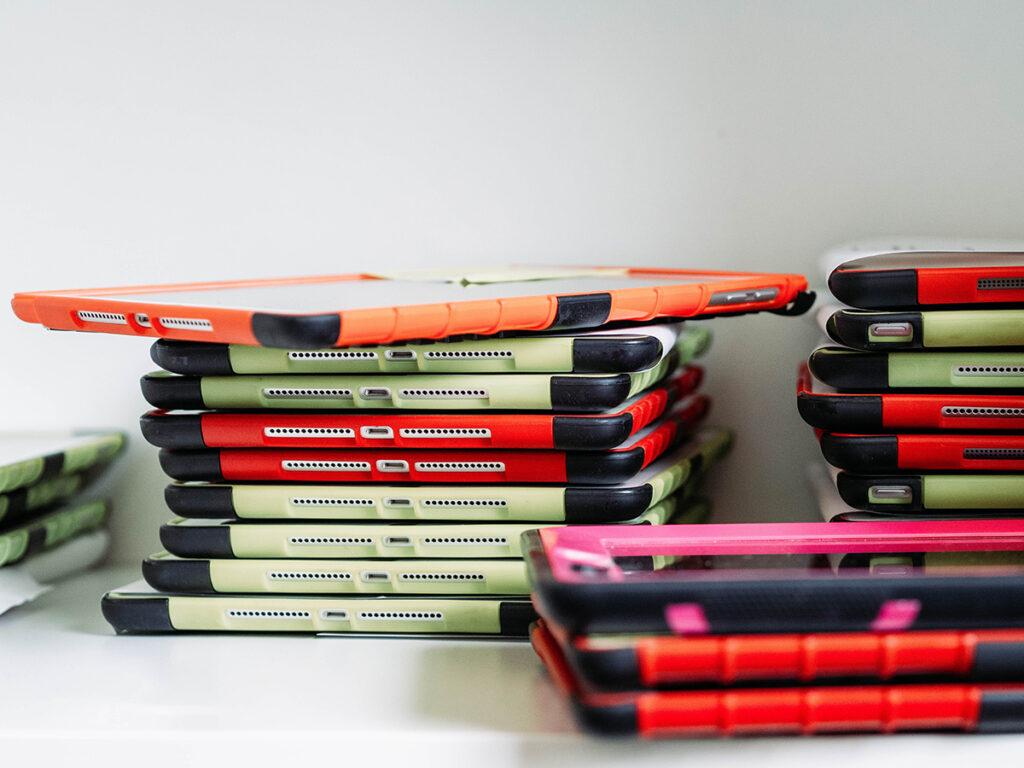 stack of tablets