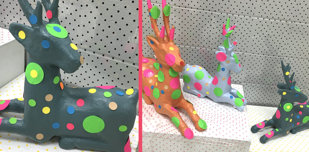 yayoi deer installation