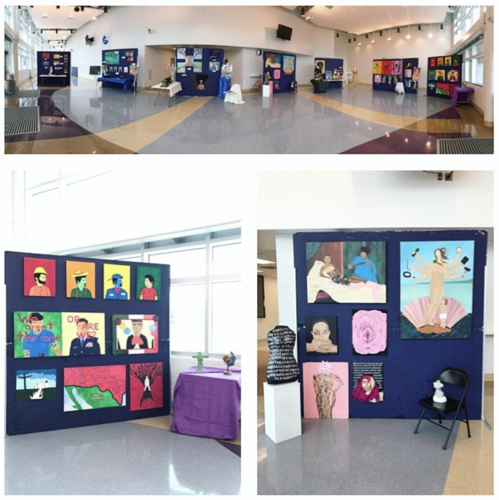 student curated art show