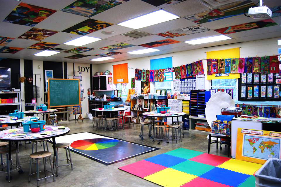 colorful classroom