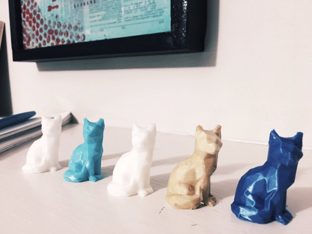 3D printed foxes