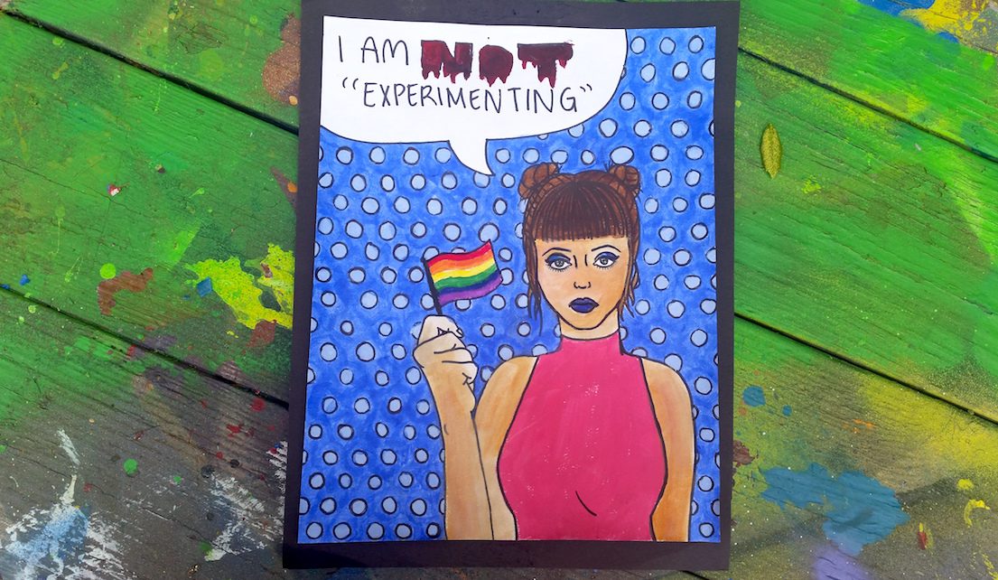 student artwork dealing with LGBT issues