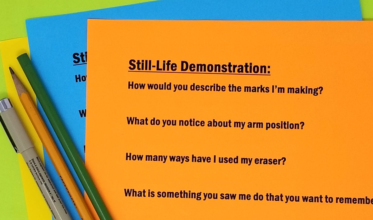 Image of questions about a demonstration