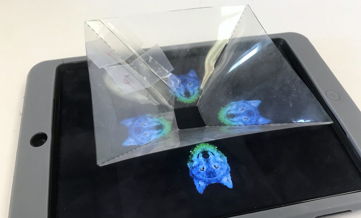 photo showing hologram process