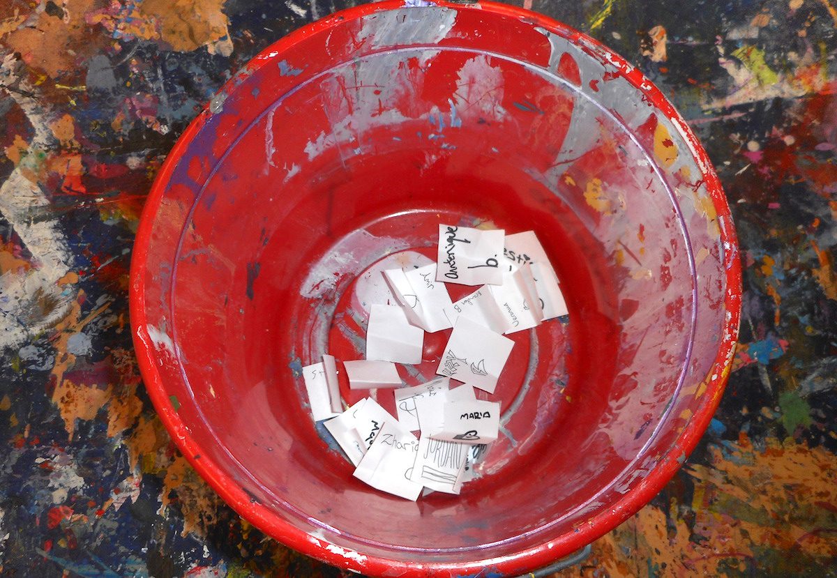 names in a bucket
