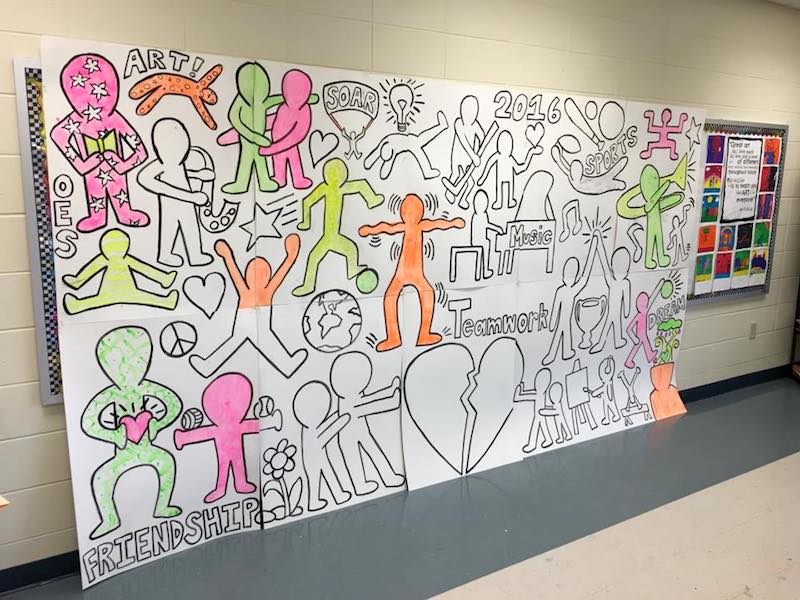 artwork inspired by Keith Haring
