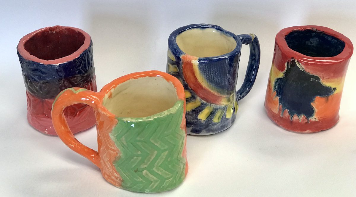 clay mugs