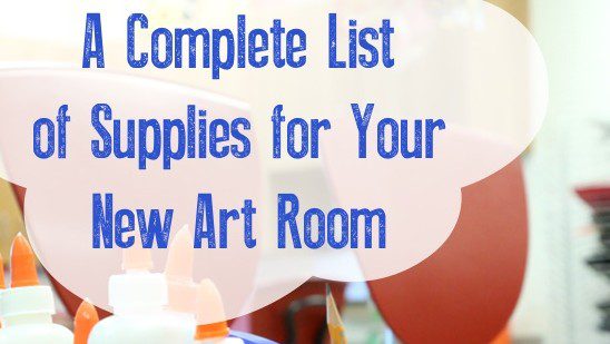 Art therapy Studio Supplies List 1/2 #arttherapysupplies