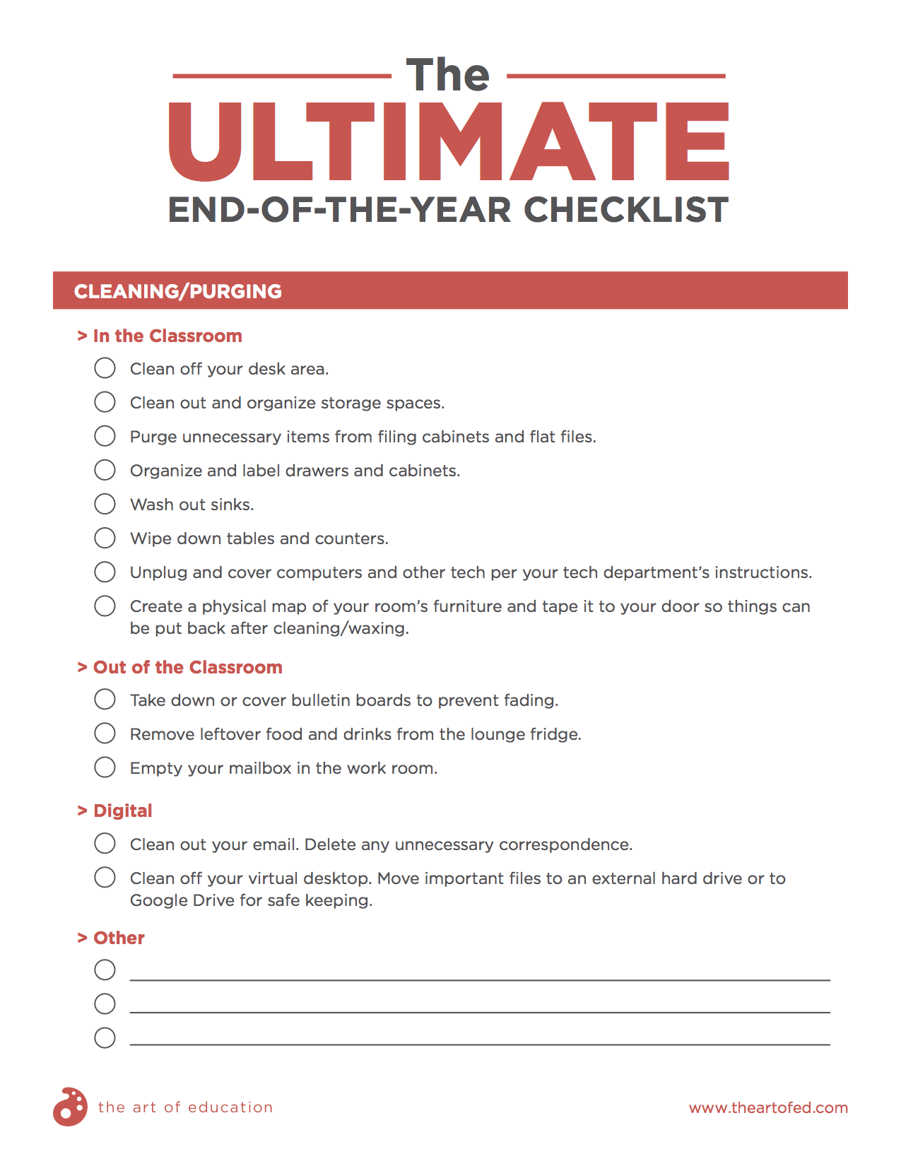 ultimate checklist