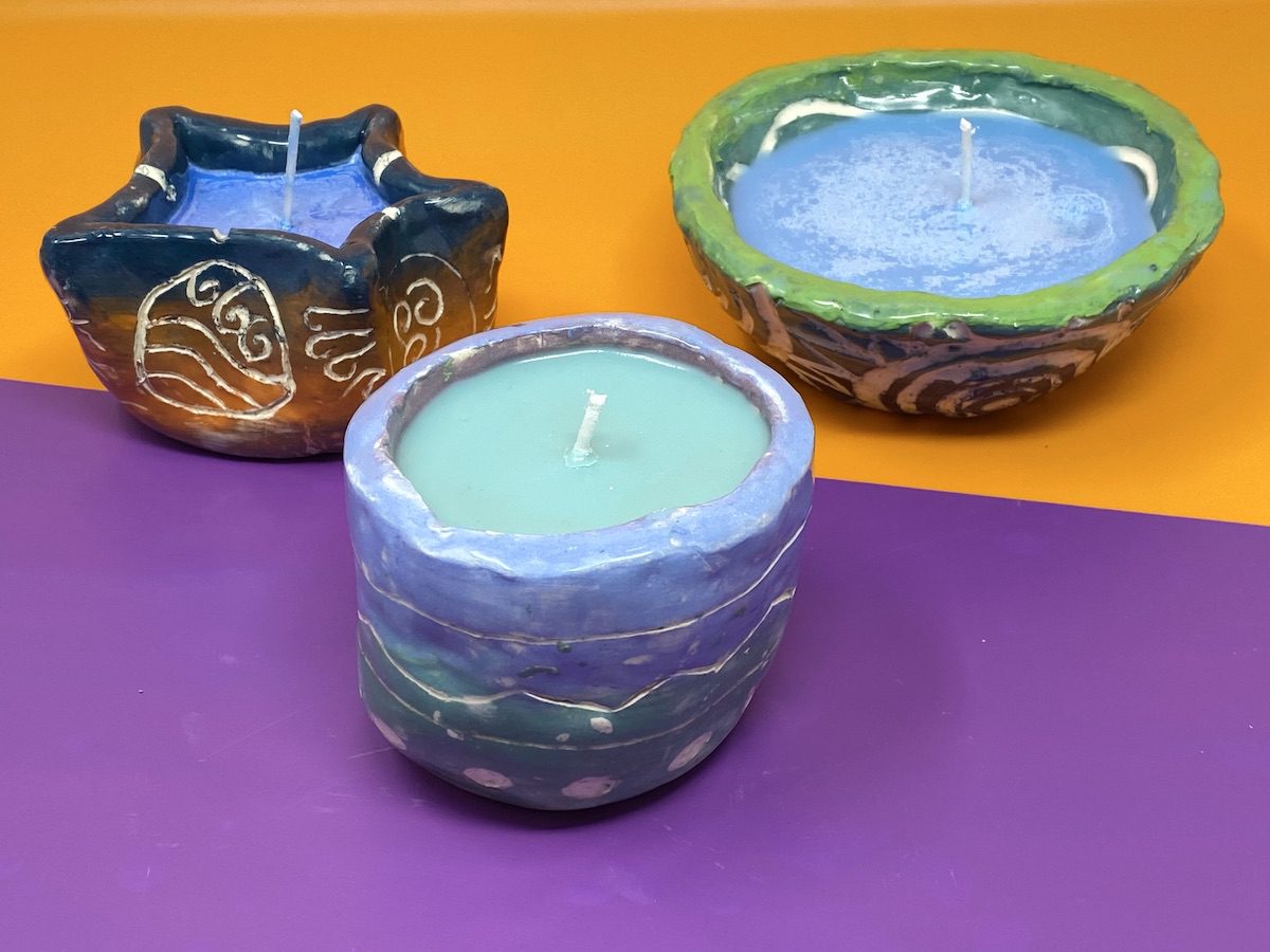 Pottery Designs Created With Wax 