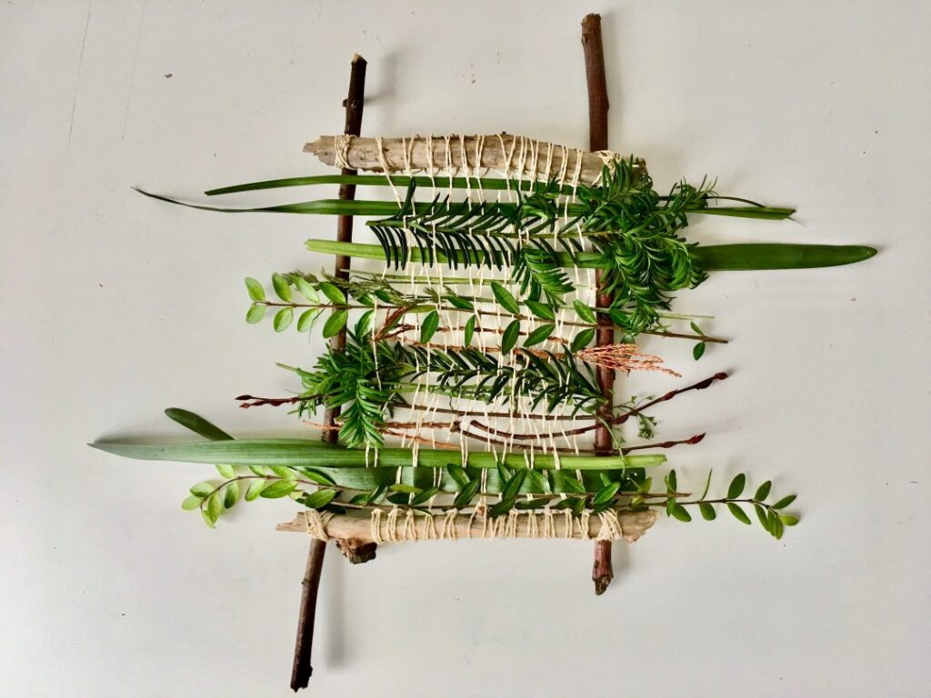 weaving with nature items