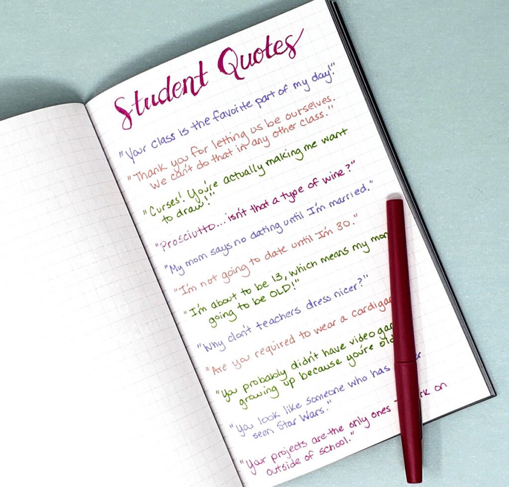 journal of student quotes