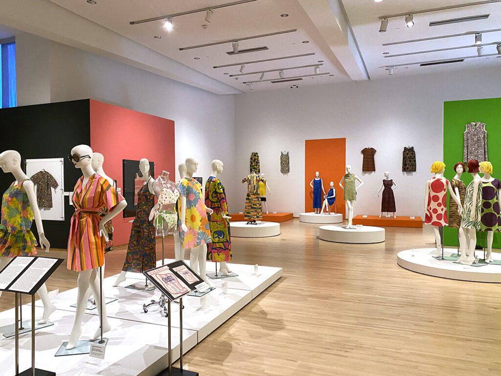 gallery space with mannequins